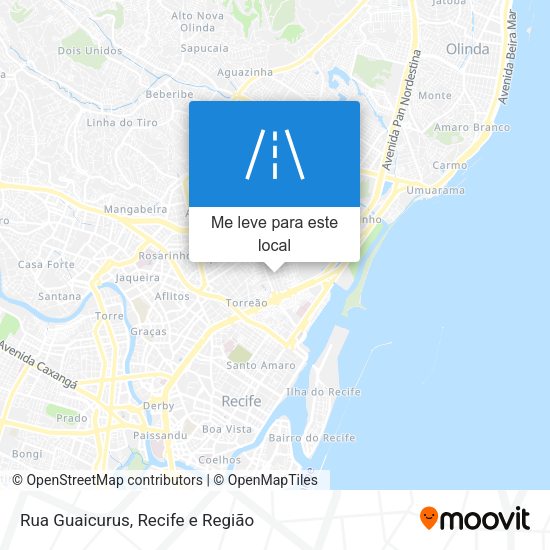 Rua Guaicurus mapa
