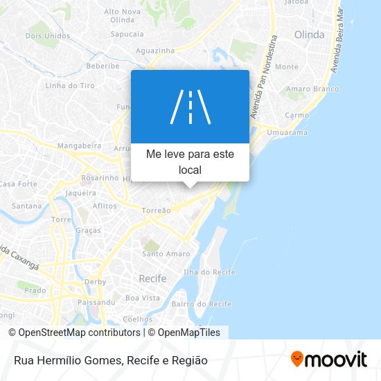 Rua Hermílio Gomes mapa