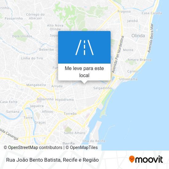 Rua João Bento Batista mapa