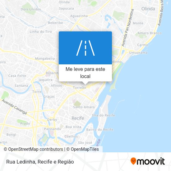 Rua Ledinha mapa