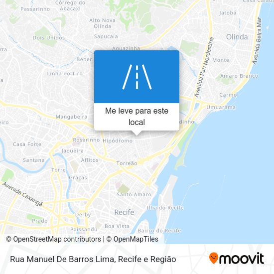 Rua Manuel De Barros Lima mapa