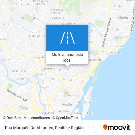 Rua Marquês De Abrantes mapa