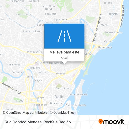 Rua Odorico Mendes mapa