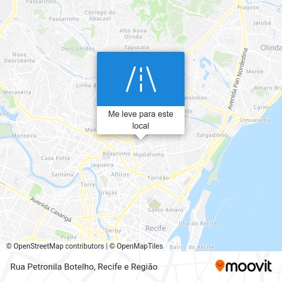 Rua Petronila Botelho mapa