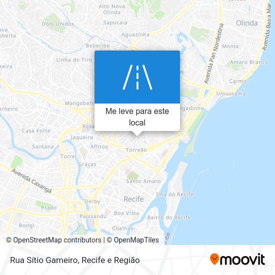 Rua Sítio Gameiro mapa