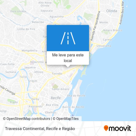 Travessa Continental mapa