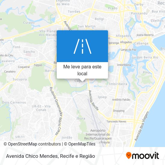 Avenida Chico Mendes mapa