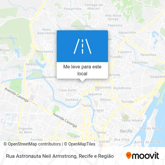 Rua Astronauta Neil Armstrong mapa