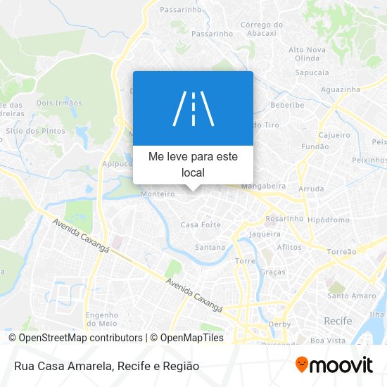 Rua Casa Amarela mapa