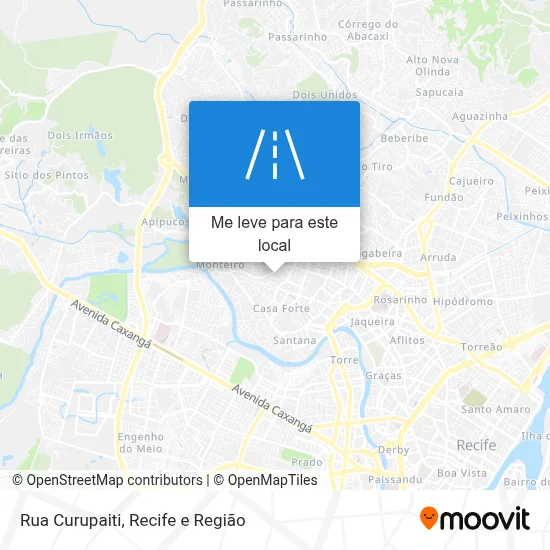 Rua Curupaiti mapa