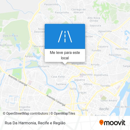Rua Da Harmonia mapa
