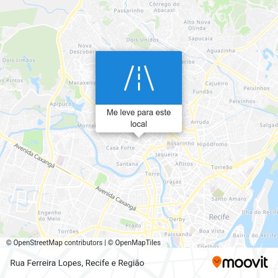 Rua Ferreira Lopes mapa