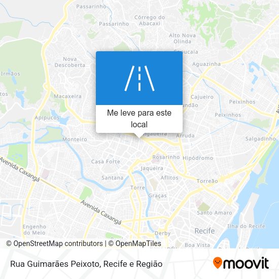 Rua Guimarães Peixoto mapa