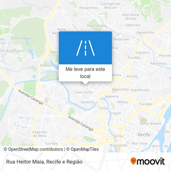Rua Heitor Maia mapa