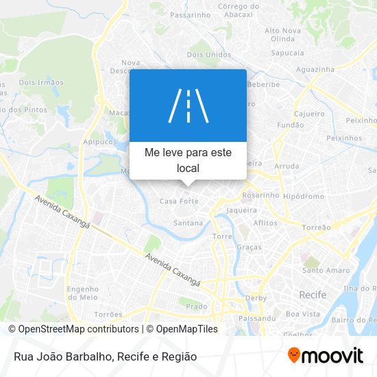 Rua João Barbalho mapa