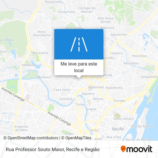 Rua Professor Souto Maior mapa