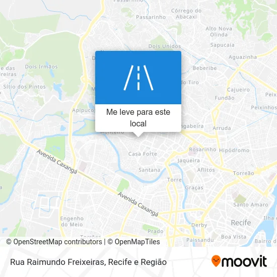 Rua Raimundo Freixeiras mapa