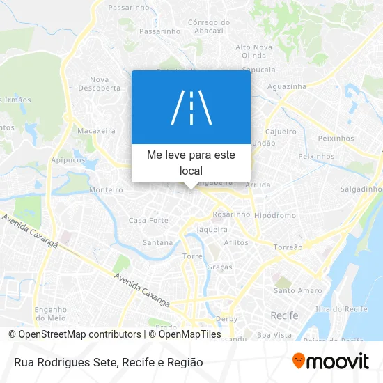 Rua Rodrigues Sete mapa