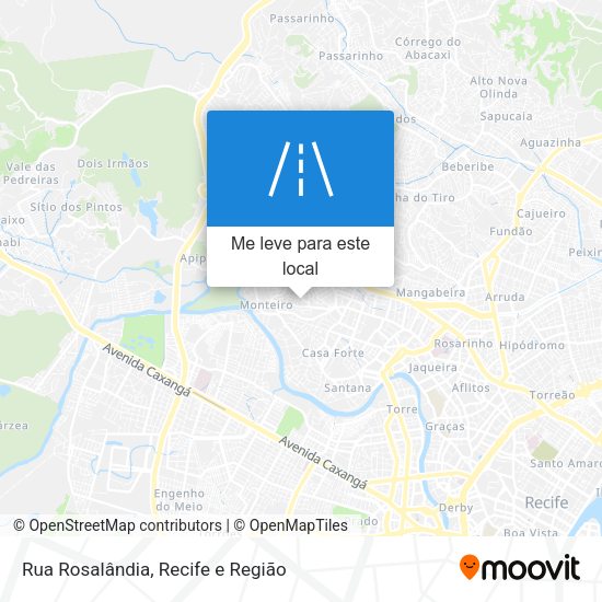 Rua Rosalândia mapa
