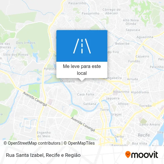 Rua Santa Izabel mapa
