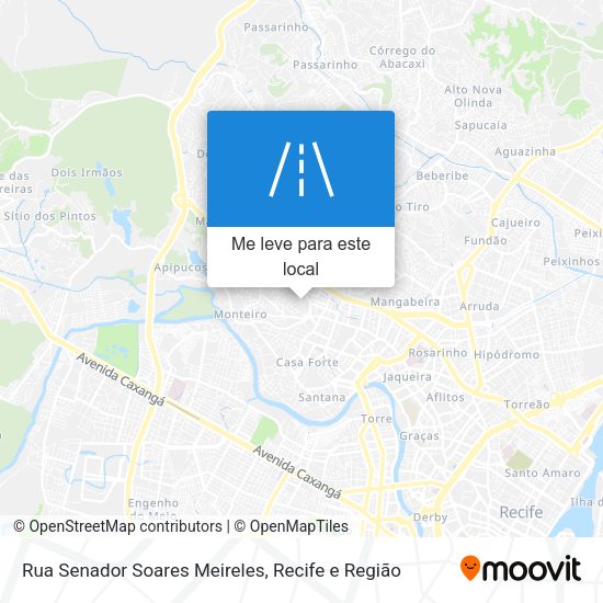 Rua Senador Soares Meireles mapa