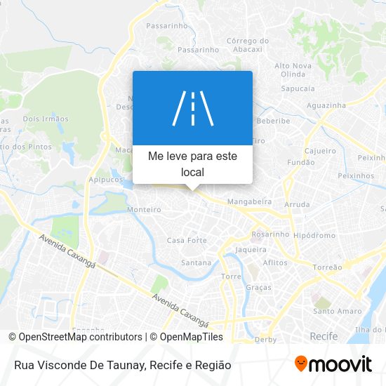 Rua Visconde De Taunay mapa