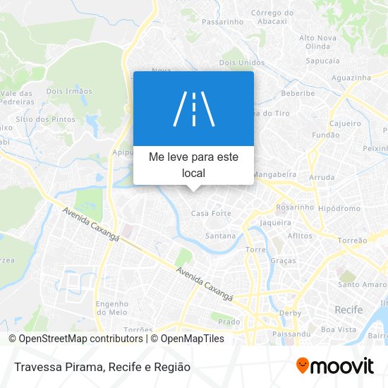 Travessa Pirama mapa