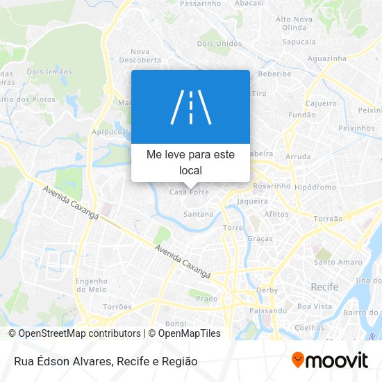 Rua Édson Alvares mapa