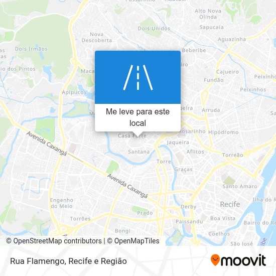 Rua Flamengo mapa