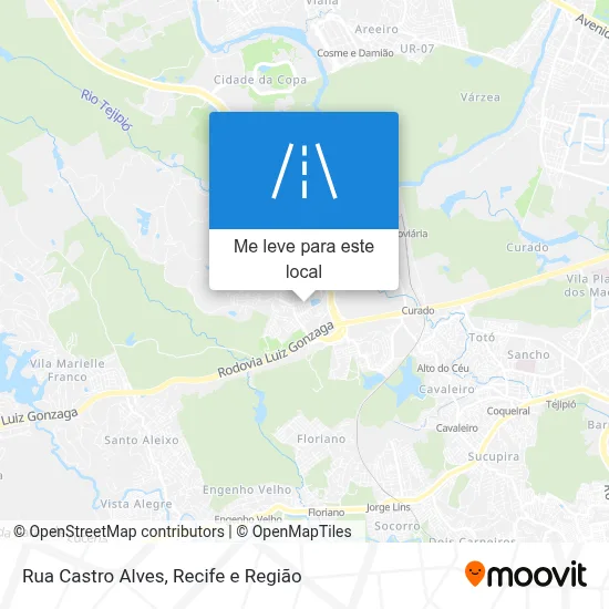 Rua Castro Alves mapa