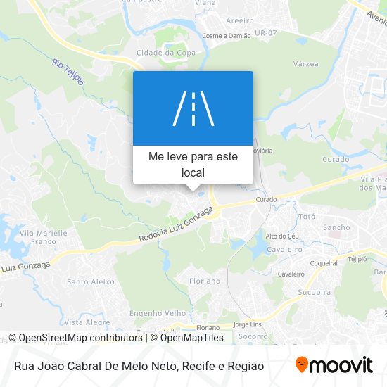 Rua João Cabral De Melo Neto mapa
