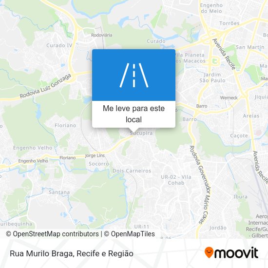 Rua Murilo Braga mapa