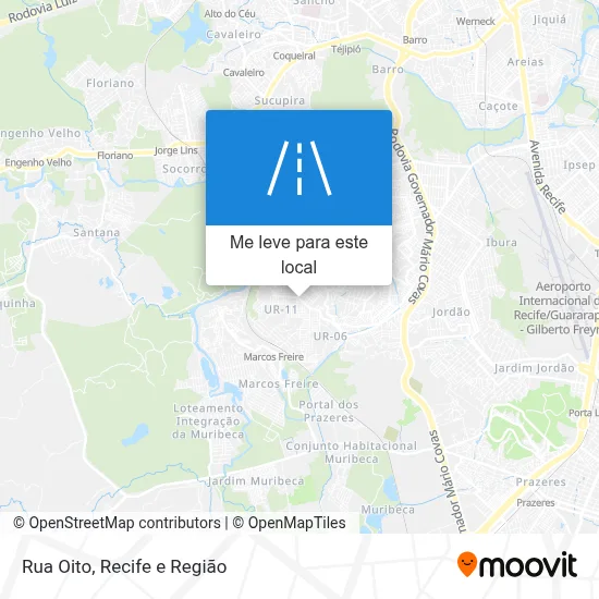 Rua Oito mapa