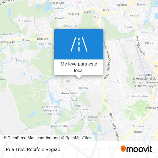 Rua Três mapa