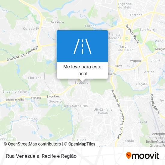 Rua Venezuela mapa