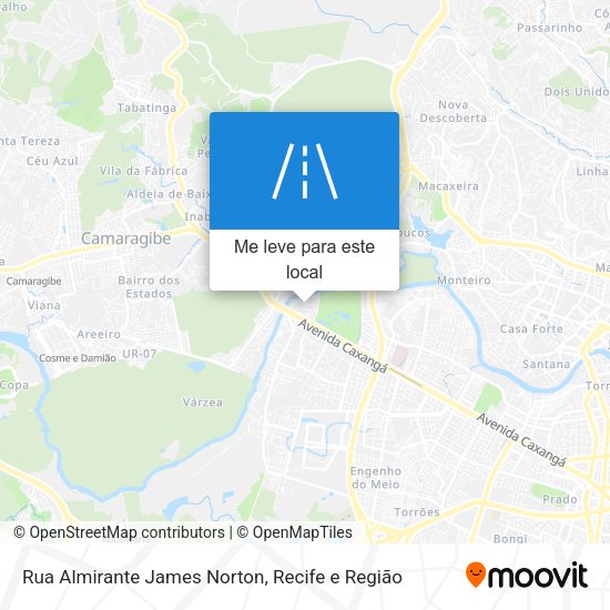 Rua Almirante James Norton mapa