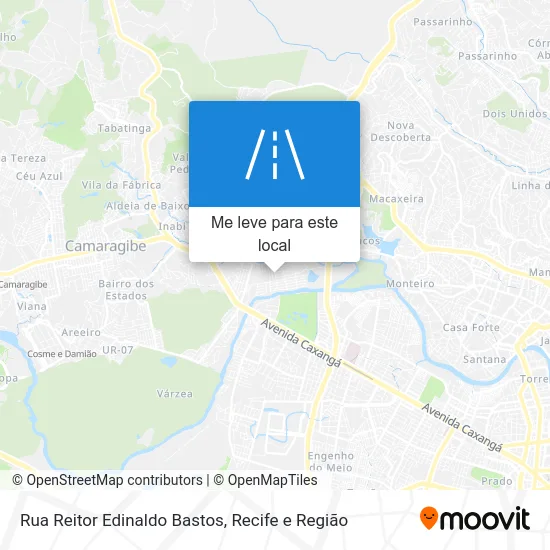 Rua Reitor Edinaldo Bastos mapa