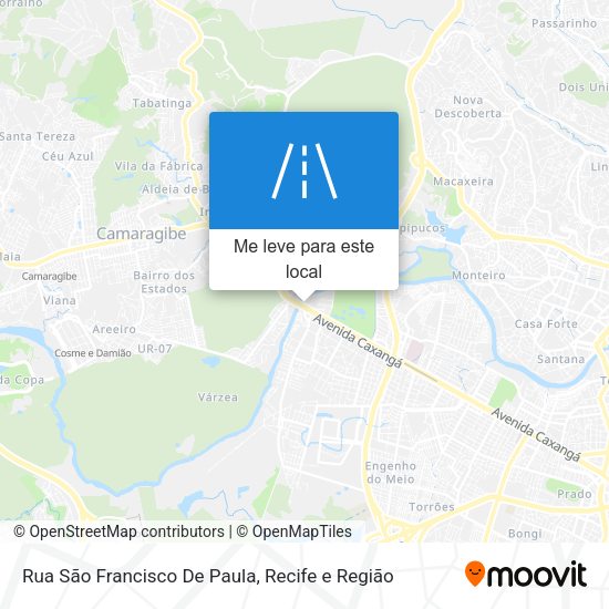 Rua São Francisco De Paula mapa