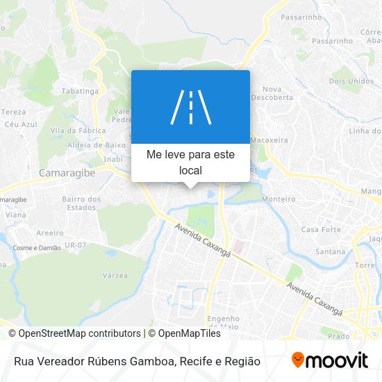 Rua Vereador Rúbens Gamboa mapa