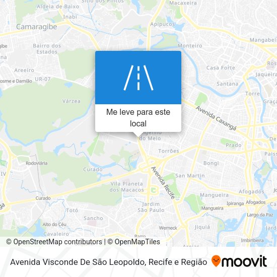 Avenida Visconde De São Leopoldo mapa