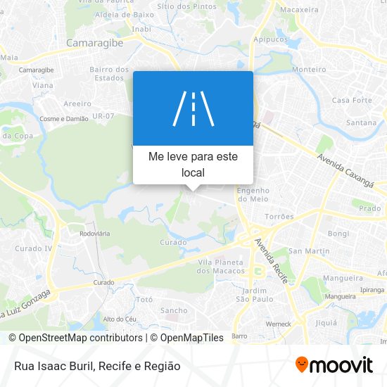 Rua Isaac Buril mapa