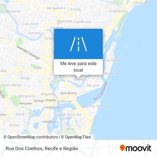 Rua Dos Coelhos mapa