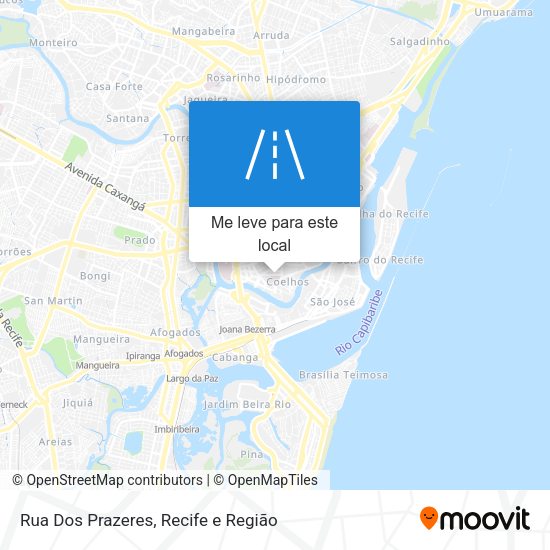 Rua Dos Prazeres mapa