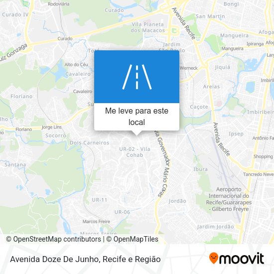 Avenida Doze De Junho mapa