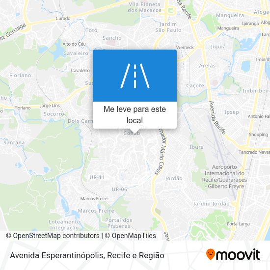 Avenida Esperantinópolis mapa