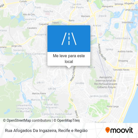 Rua Afogados Da Ingazeira mapa