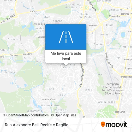 Rua Alexandre Bell mapa