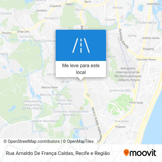Rua Arnaldo De França Caldas mapa