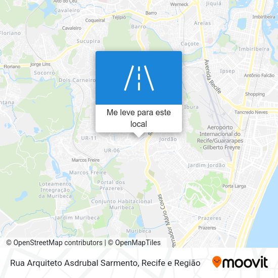 Rua Arquiteto Asdrubal Sarmento mapa