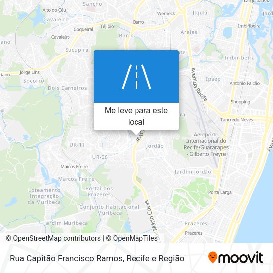 Rua Capitão Francisco Ramos mapa